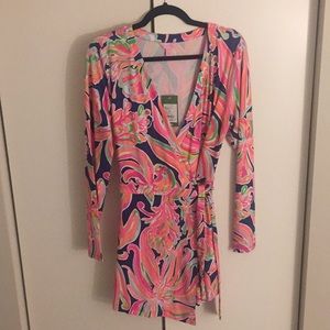 Lilly Pulitzer Tiki Wrap Dress NWT